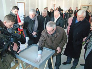 Le 7 février dernier, les partenaires de la crèche interentreprises de la ZAE Socx-Bergues s’étaient donné rendez-vous pour vérifier l’avancement du chantier.