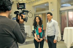 Sarahe et son frère Riadh, lors de la présentation au jury.