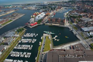 Dunkerque et ses trois bassins, premier port de plaisance de la Côte d’Opale.