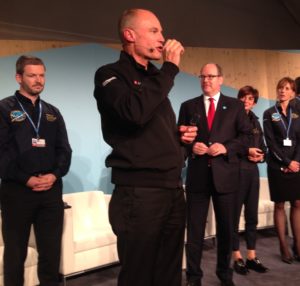 Bertrand Piccard et le Prince Albert II de Monaco