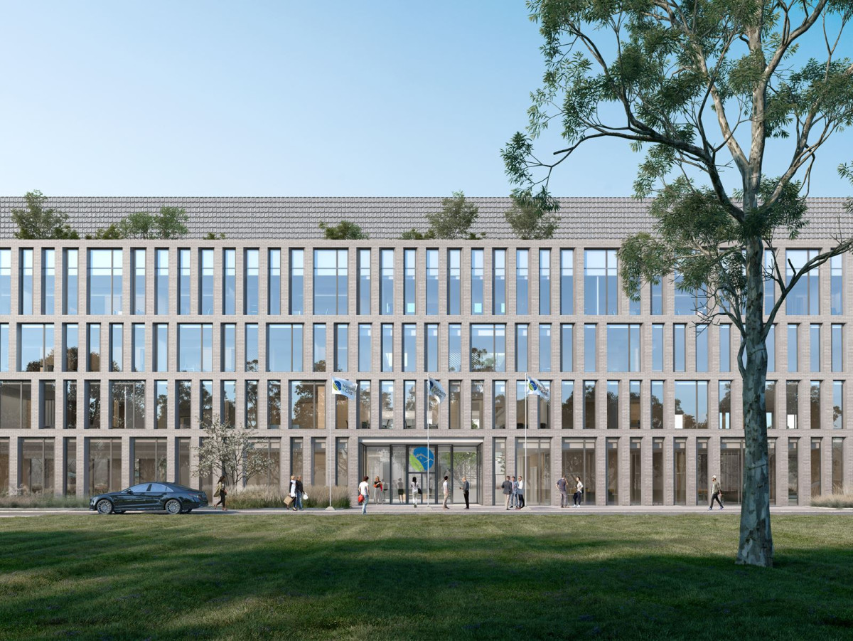 In Douai, the future headquarters of Maison & Cités marked “CSR”