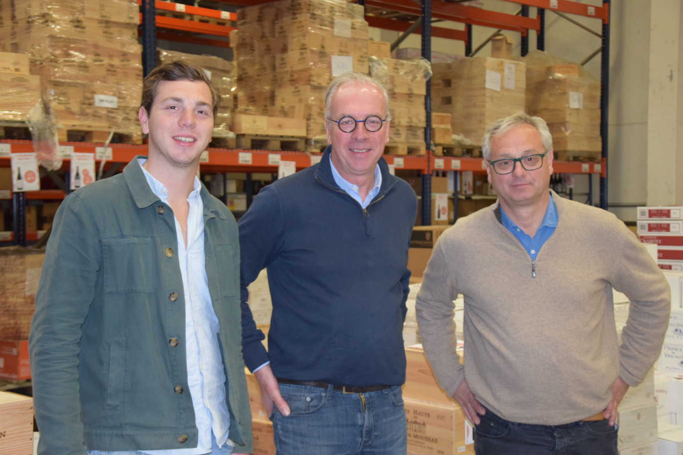 Léonard Bigo, chef de secteur et Ludovic Bigo et Benoît Lepoutre, co-dirigeants de Cuvelier & Fauvarque. 