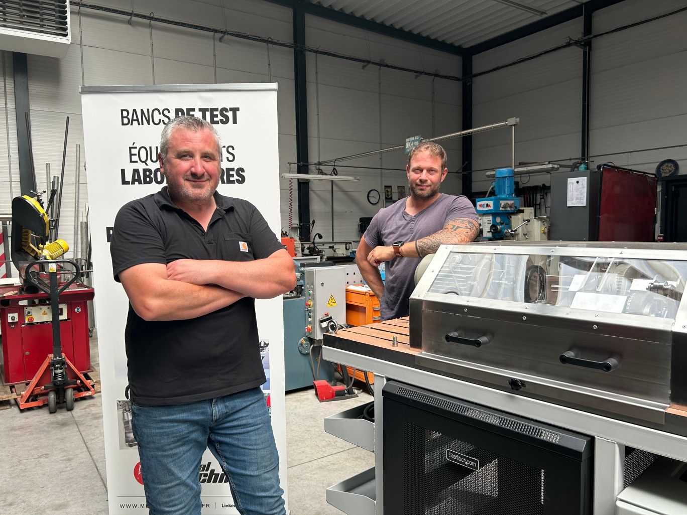 Jean-François Crépin et Sébastien Daigue, les co-fondateurs de Métal Machines. © Lolita Péron 