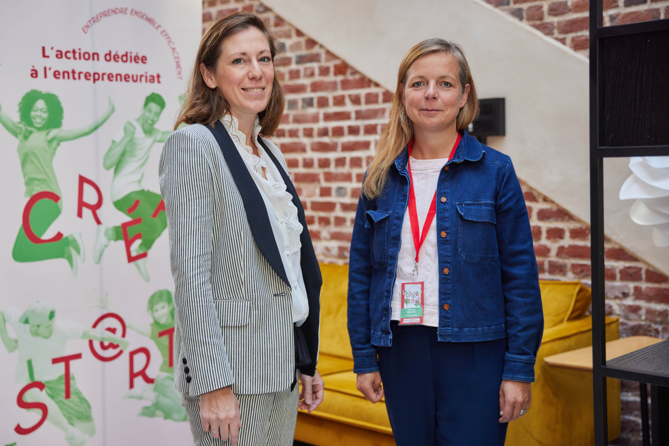 Marie Lelieur et Charlotte Roucou, organisatrices de Créa'Start. © Lena Heleta