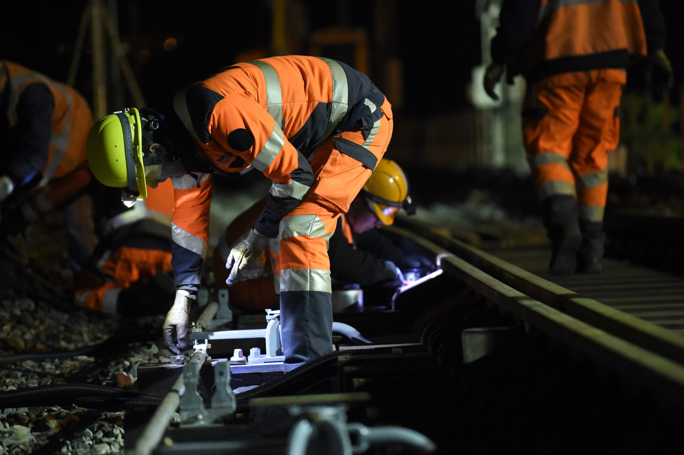 Les travaux s'effectuent de nuit. ©SNCF.