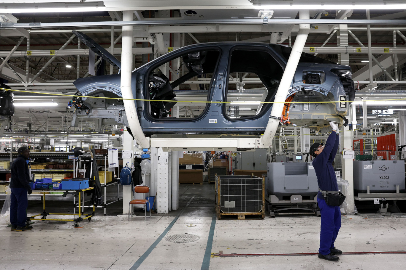 Le secteur de l'automobile est confronté à une faible demande pour les véhicules électriques. © FREDERICK_FLORIN_AFP