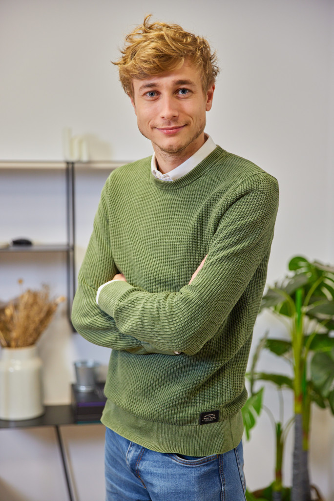 Maxence Wyts est dirigeant de la Quincaillerie et président de Génération Medef. © Lena Heleta