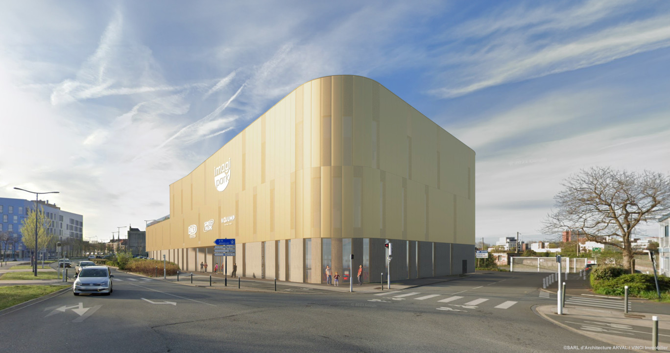 Le futur pôle de loisirs de Dunkerque sera situé juste à côté de la gare, en entrée de ville. © SARL Arval architecture/Vinci immobilier