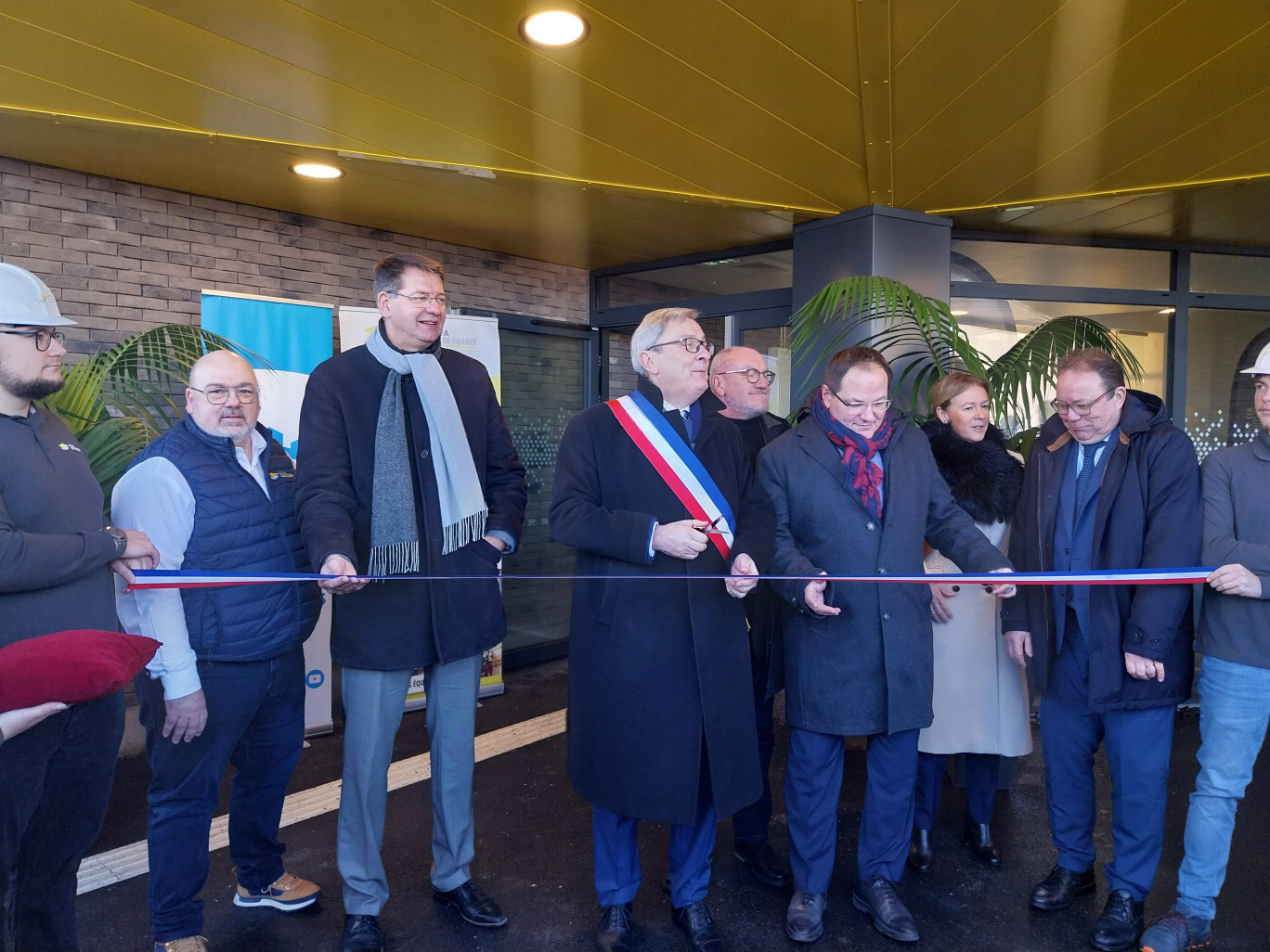 Le maire de Gravelines, Bertrand Ringot, a inauguré le cinquième CFA BTP des Hauts-de-France.