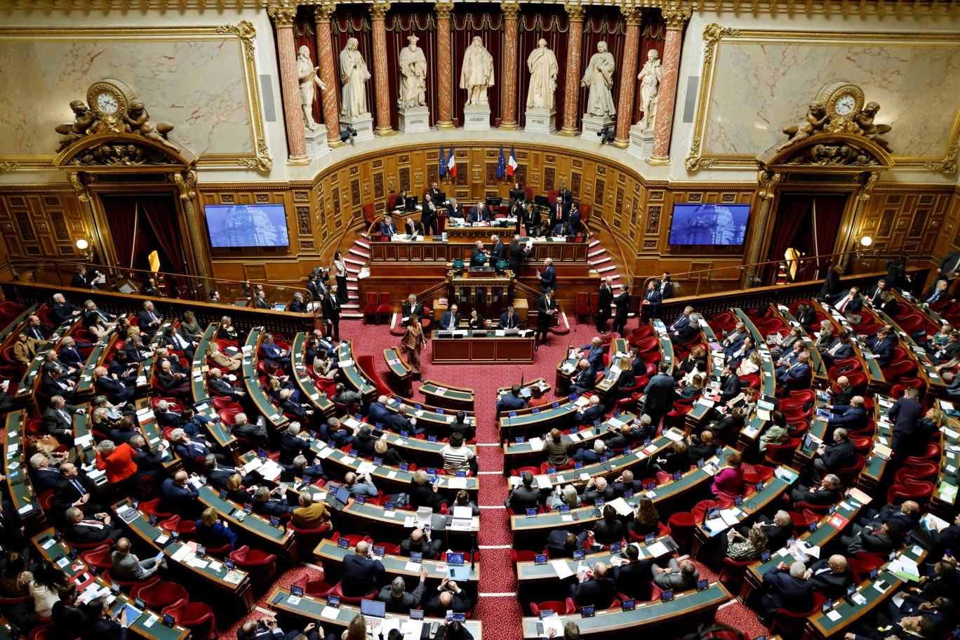 Les représentants de syndicats patronaux se sont alarmés de la hausse des défaillances d'entreprises face aux sénateurs. ©Ludovic MARIN / AFP. 