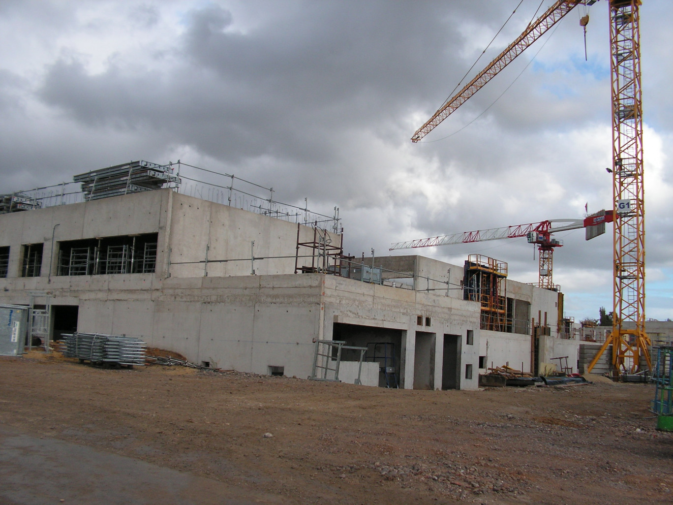 Une vue du chantier : la future antenne sera un lieu de formation (416 apprentis de capacité) et accueillera l’antenne de la Chambre des Métiers et de l’Artisanat.