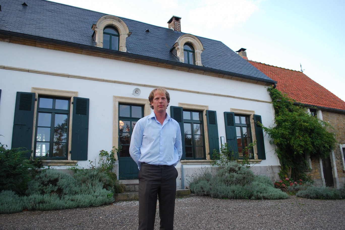 Thomas Bernard est le maître des lieux à la Ferme du Vert.