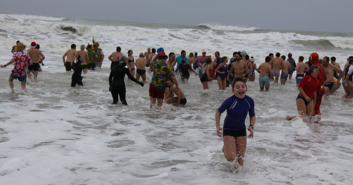 150 courageux au Touquet-Paris-Plage.