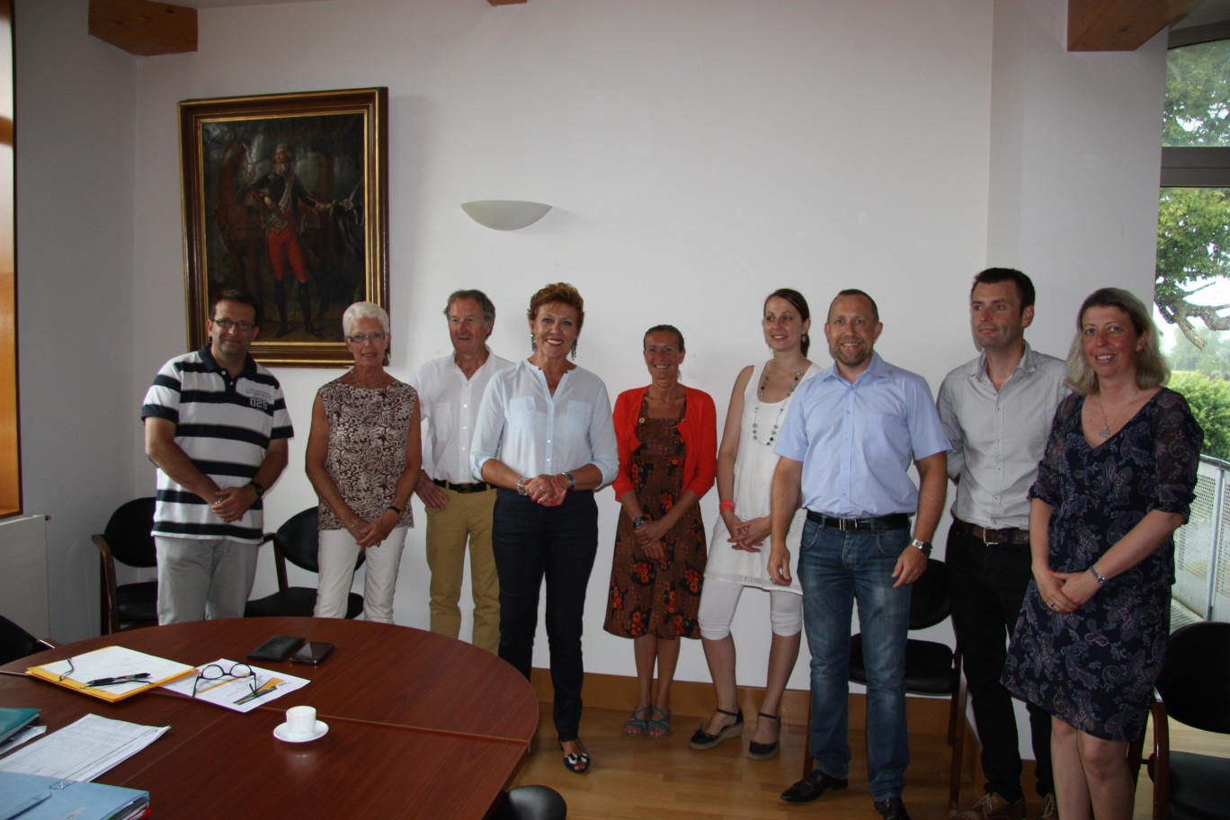 Lors de la dernière réunion du comité de pilotage de Jobs Transfrontaliers en mairie de Frethun, le 2 juillet dernier.