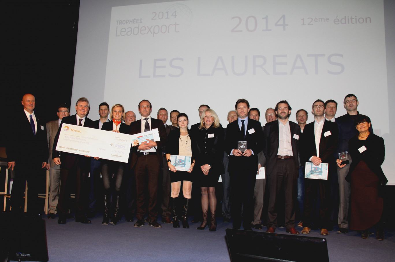 La promotion 2014 des trophées Leadexport. 