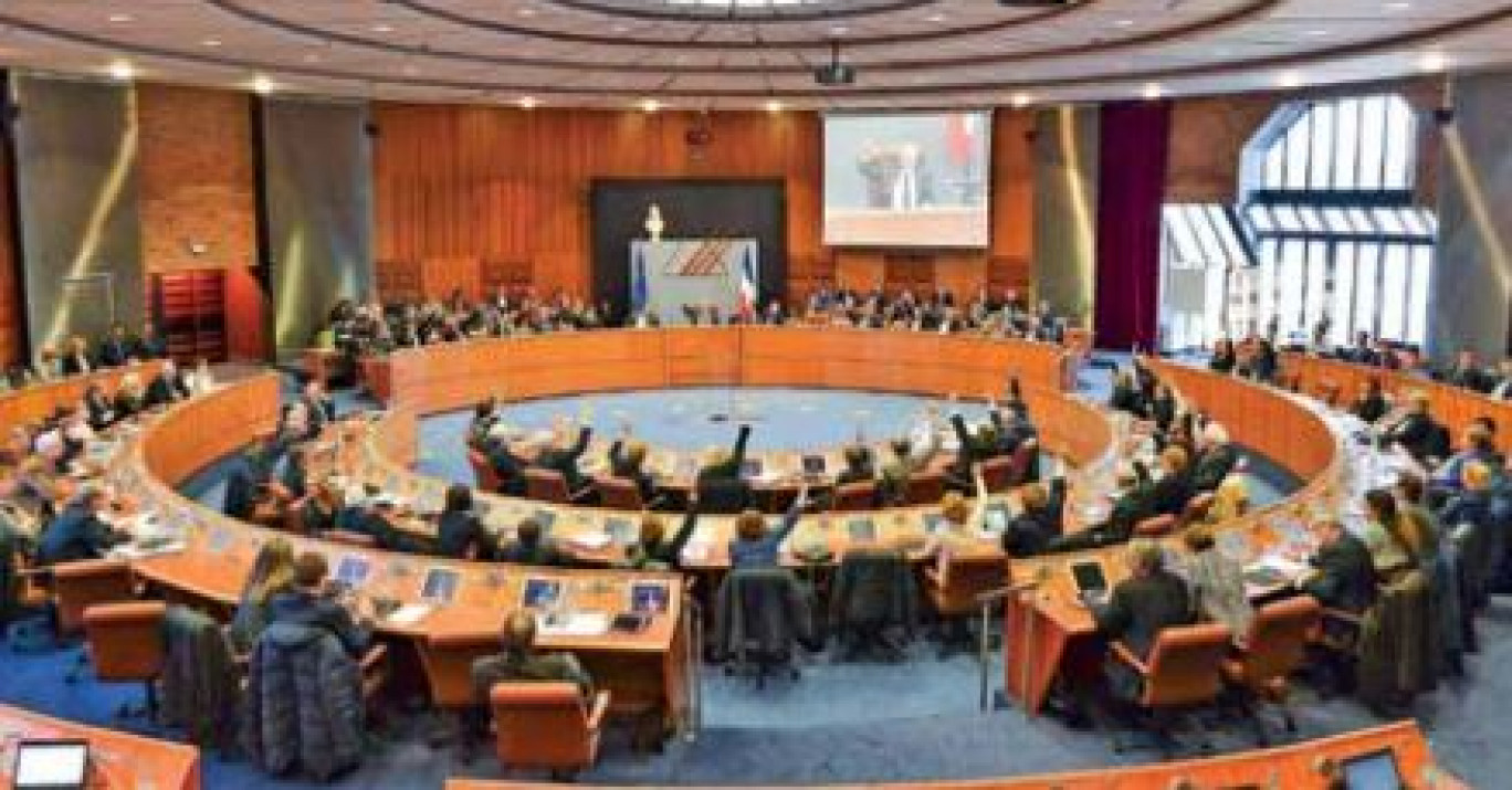 L’hémicycle du conseil départemental du Pas-de-Calais au moment du vote du budget.