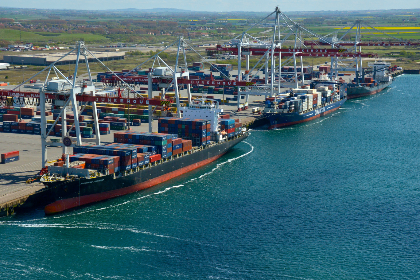 Ce sont 12 000 containers qui vont transiter à Dunkerque suite à cette annonce...