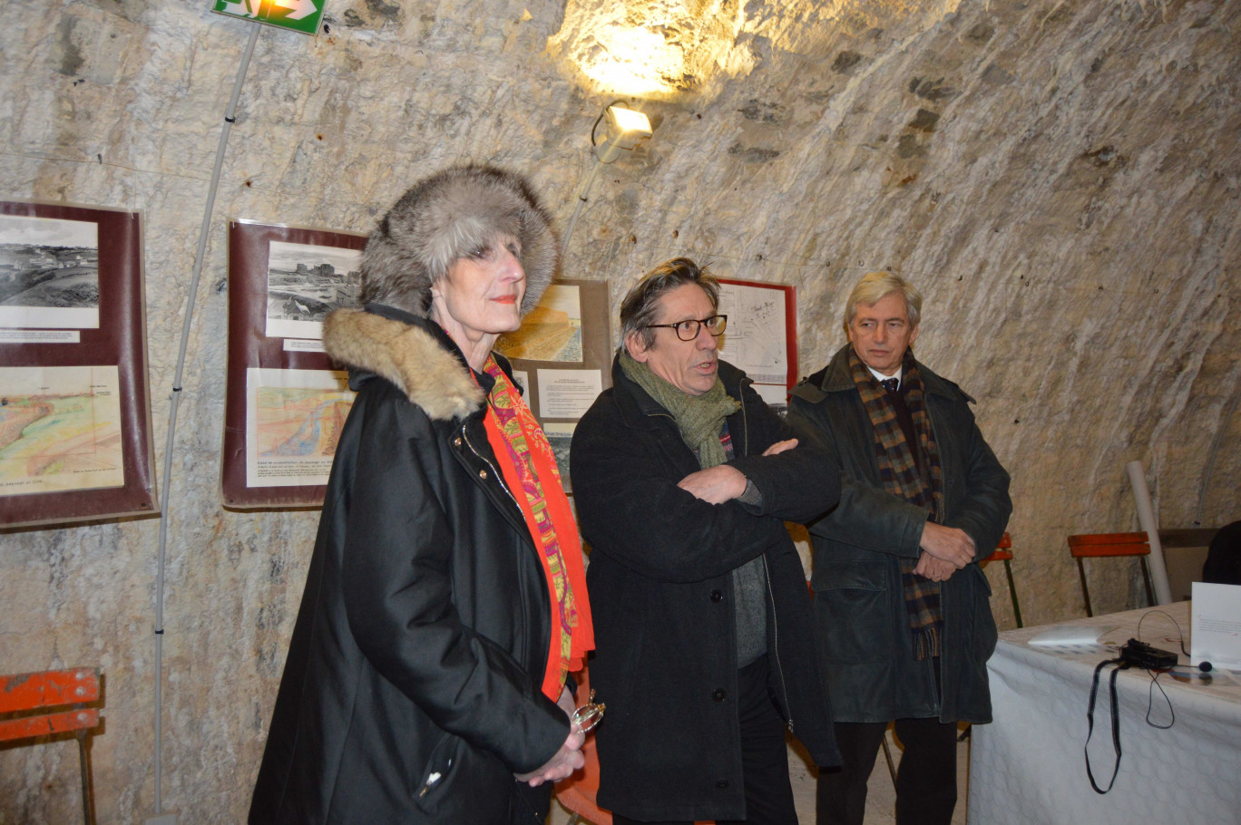 De gauche à droite, Marie-Philippe Whitmann, Jean-Yves Méreau et Jean-Claude Gonneau, délégué régional de la Fondation du patrimoine.