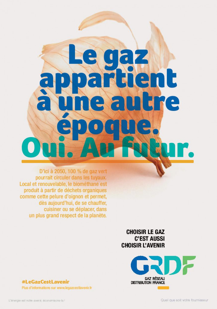 Une communication pour assurer la sensibilisation du public au gaz vert.