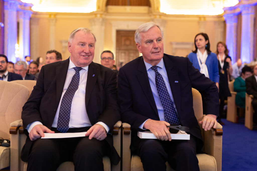 Karl-Heinz Lambertz et Michel Barnier  © European Union / Denis Closon